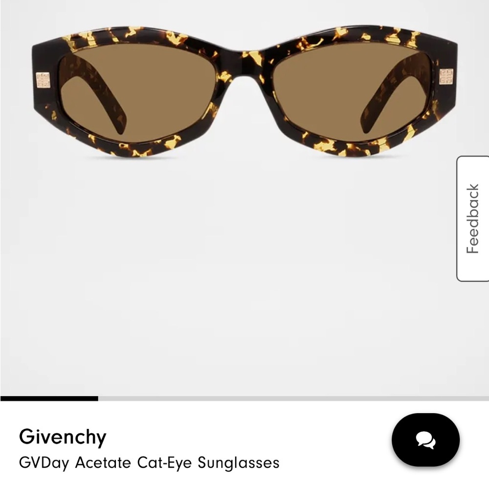 Givenchy Brown Oval Sunglasses Retro-Inspired Acetate